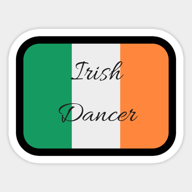 Irish Dancer with Flag Sticker by irishdance